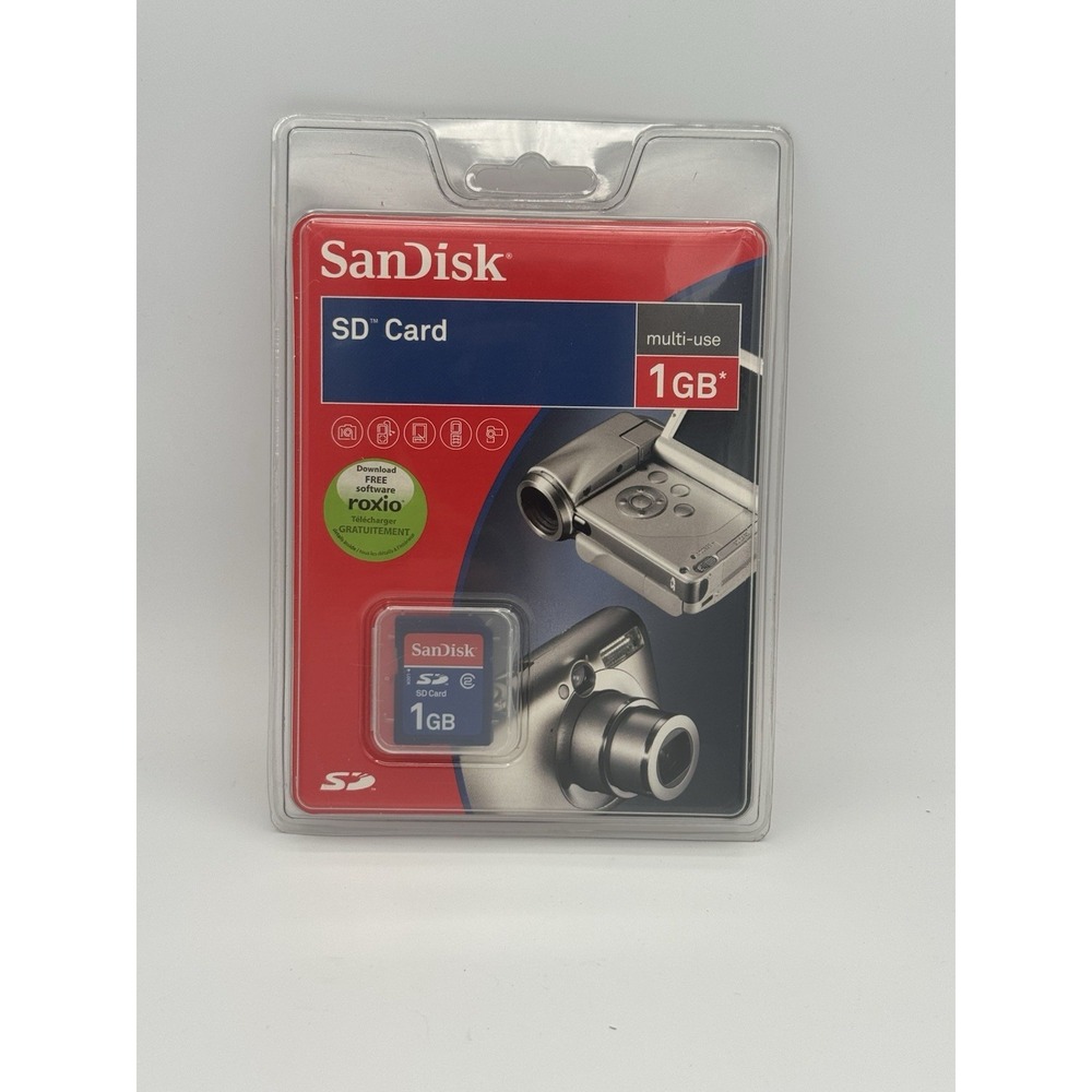 SanDisk High Quality Reliable SD Card 1GB SDSDB-1024-A11 Universal Compatibility